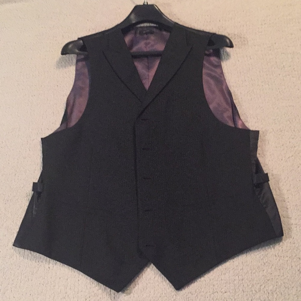 Men’s J.Ferrar Pinstripe Jacket & Vest - Picture 4 of 5